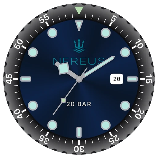 ChronoSet-Zifferblatt Diver im hellen Modus