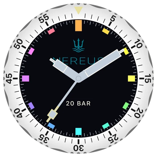 Premium-Zifferblatt Diver von ChronoSet im hellen Modus