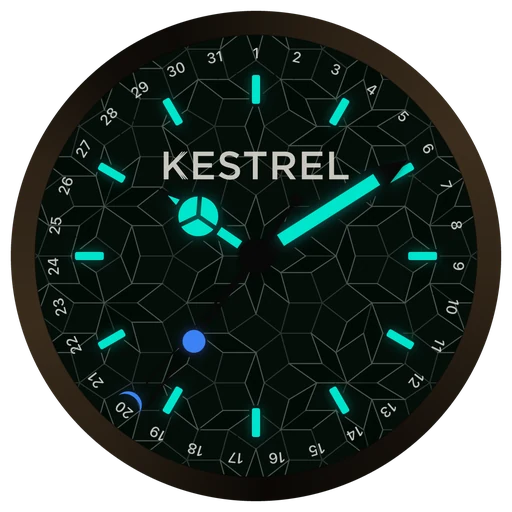 Premium-Zifferblatt Sport von ChronoSet im dunklen Modus